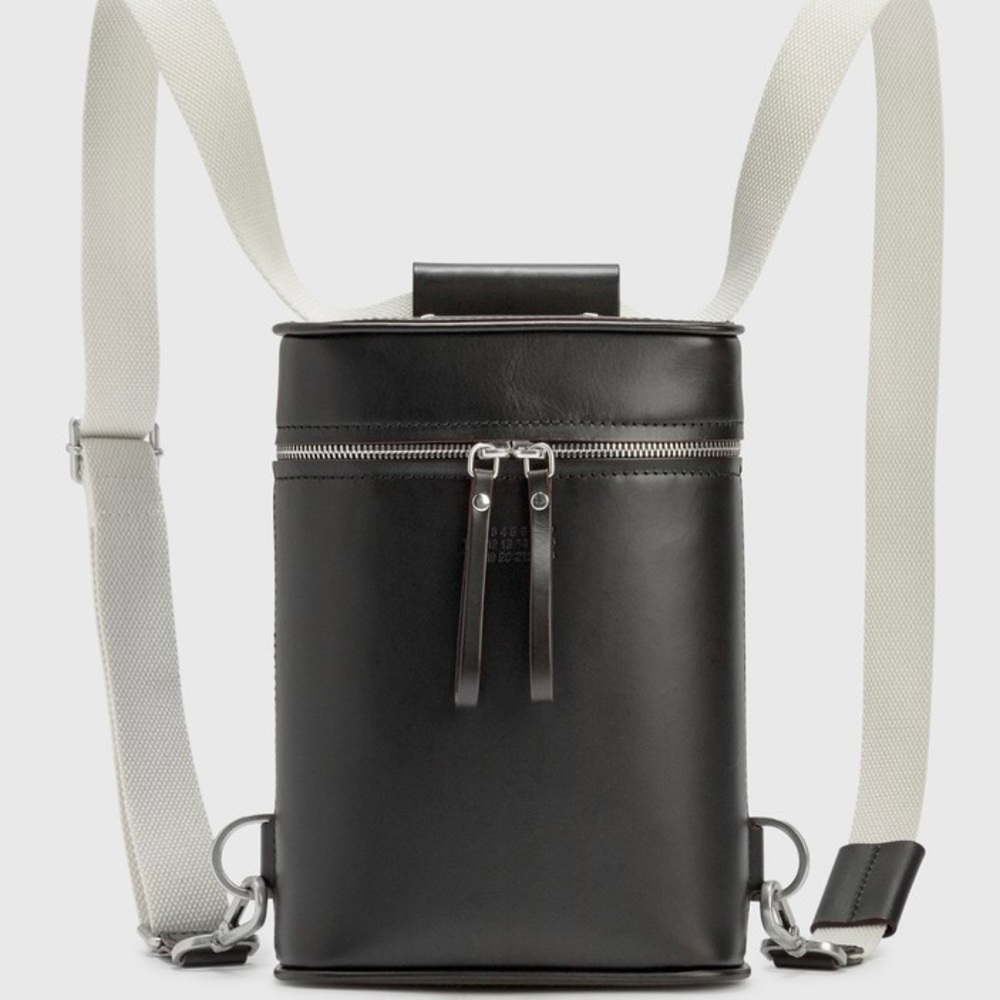 MAISON MARGIELA Water Leather‎ Backpack Black NWOT